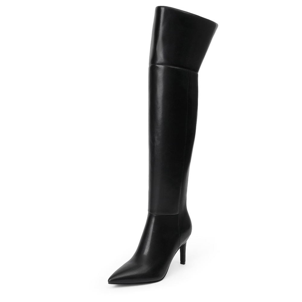 Modatope Black Over The Knee Boots For Women Fashion Sexy Thigh High Long Boots